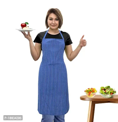 Oasis 100% Cotton Striped Kitchen Aprons-80cm*65cm (Pack of 1)-thumb0