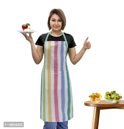 Oasis 100% Cotton Woven Striped Kitchen Aprons(Pack of 1)(Size:80*65 CM)