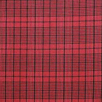 Oasis Home Collection Cotton Super Soft Yarn Dyed Checkered Bed Sheet with Pillow Cover - Mini Red-thumb1