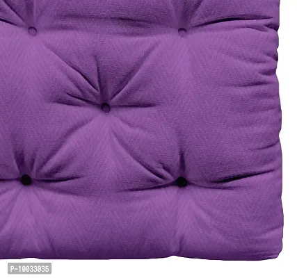 Oasis Home Collections Cotton Box Cushion - 16 x 16 - Purple-thumb2