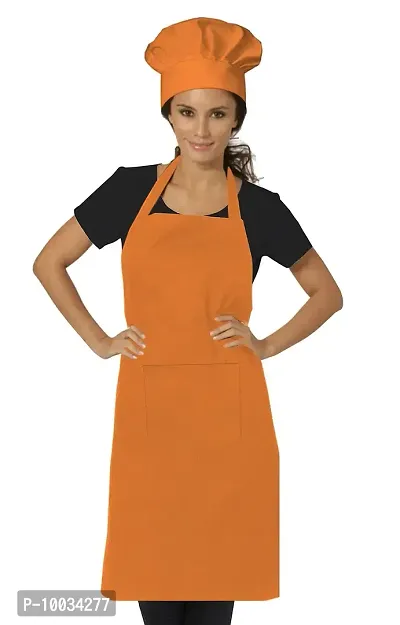 Oasis Home Collection Cotton splendiferous Apron with Chef Cap ( Apron 1 + Chef Cap 1 ) - Pack of 1