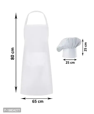 Oasis Home Collection Cotton splendiferous Apron with Chef Cap ( Apron 1 + Chef Cap 1 ) - Pack of 1-thumb2