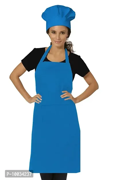 Oasis Home Collection Cotton splendiferous Apron with Chef Cap ( Apron 1 + Chef Cap 1 ) - Pack of 1-thumb0