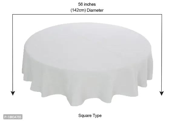 Oasis Home Collection 4 Seater ( 56 Inches ) Printed Round Table Cloth - Pack of 1-thumb3