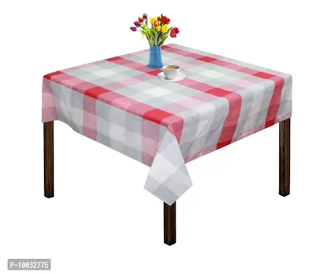 Oasis Home Collection Cotton Yarn Dyed Table Cloth - T.Red Check - 2 Seater ( Pack of - 1 )-thumb0