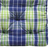 Oasis Home Collection Cotton Shell Filled with Natural Cotton YD Floor Cushion - Green & Blue-thumb1