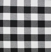 Oasis Home Collection Cotton Super Soft Yarn Dyed Checkered Bed Sheet with Pillow Cover - Black-thumb1