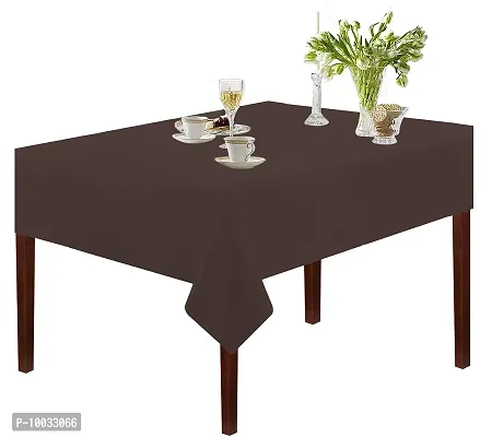 Oasis Home Collection Cotton Solid Table Cloth - 4 Seater - Dark Brown