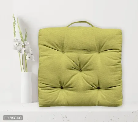 Oasis Home Collections Cotton Box Cushion (16" x 16", Green)