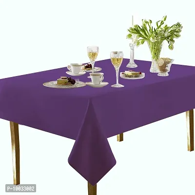 Oasis Home Collection Cotton Solid Table Cloth - 4 Seater - Royal Lilac