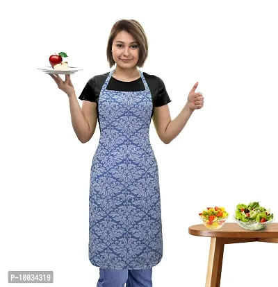 Oasis 100% Cotton Floral Printed Kitchen Aprons-80cm*65cm(Pack of 1)-thumb0