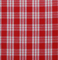 Oasis Home Collection Cotton Woven/ Yarn Dyed Checkered Bed Sheet with Pillow Cover - K. Red Check-thumb1