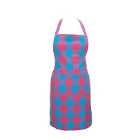 Oasis 100% Cotton Woven Big Checkerd Kitchen Aprons(Pack of 1)(Size:80*65 CM)-thumb3