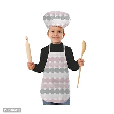 Trendy Printed Unisex Kids Apron And Chef Cap - Pack of  1-thumb2