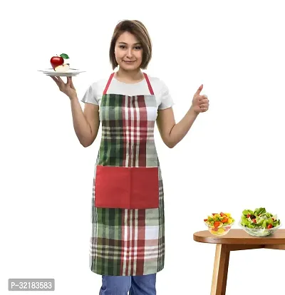 Stylish Cotton Jacquard Free Size Apron - 65 x 80 cm-thumb0