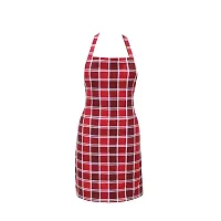 Oasis 100% Cotton Woven Big Checkerd Kitchen Aprons(Pack of 1)(Size:80*65 CM)-thumb3