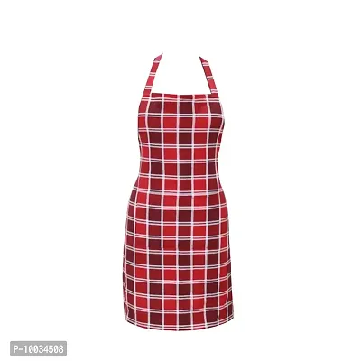 Oasis 100% Cotton Woven Big Checkerd Kitchen Aprons(Pack of 1)(Size:80*65 CM)-thumb4