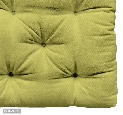 Oasis Home Collections Cotton Box Cushion (16" x 16", Green)-thumb2