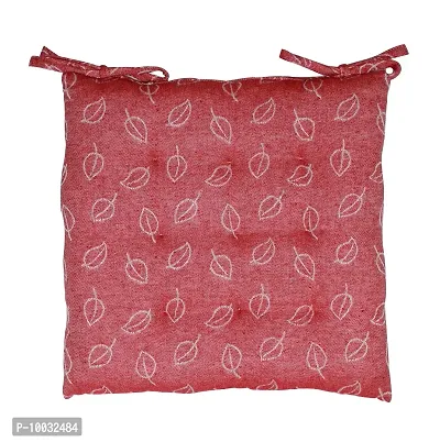 Oasis Home Collection Cotton YD Chair Cushion - Red Jacquard