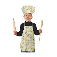 Trendy Printed Unisex Kids Apron And Chef Cap - Pack of  1-thumb1