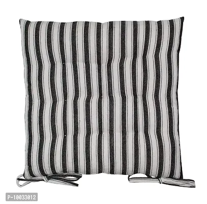 Oasis Home Collection Cotton YD Chair Cushion - Black Stripe