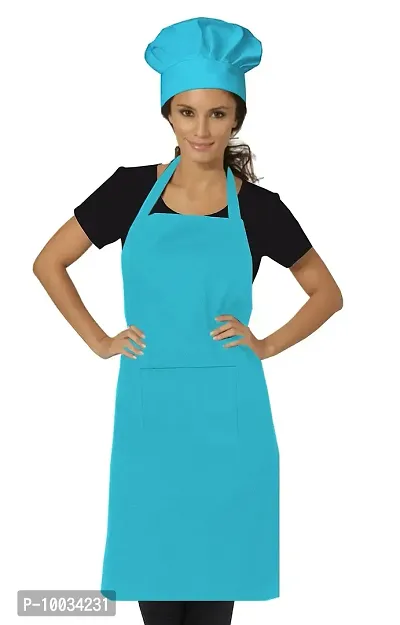 Oasis Home Collection Cotton splendiferous Apron with Chef Cap ( Apron 1 + Chef Cap 1 ) - Pack of 1-thumb0