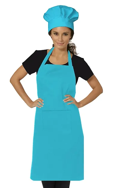 Oasis Home Collection Cotton splendiferous Apron with Chef Cap ( Apron 1 + Chef Cap 1 ) - Pack of 1