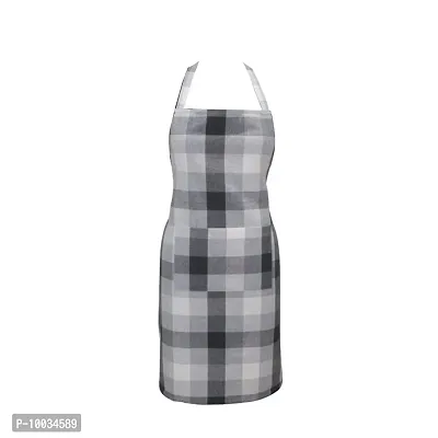 Oasis 100% Cotton Woven Big Checkerd Kitchen Aprons(Pack of 1)(Size:80*65 CM)-thumb4