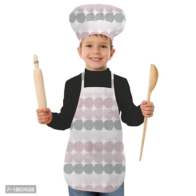 Oasis Home Collection Cotton Printed Unisex Kids Apron & Chef Cap - Pack of 1 (Combo 6)-thumb2