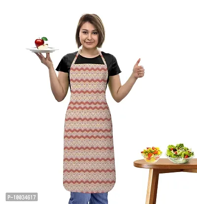 Oasis 100% Cotton Zig Zag Kitchen Aprons-80cm*65cm(Pack of 1)-thumb0