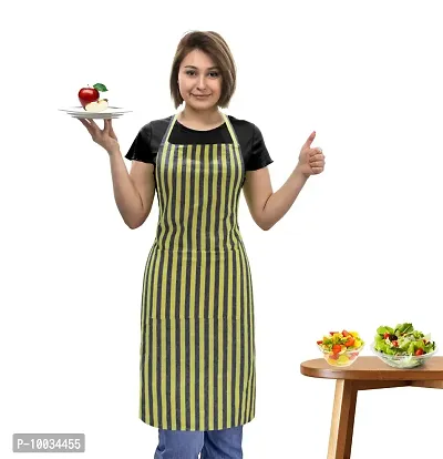 Oasis 100% Cotton Woven Striped Kitchen Aprons(Pack of 1)(Size:80*65 CM)