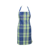 Oasis 100% Cotton Woven Big Checkerd Kitchen Aprons(Pack of 1)(Size:80*65 CM)-thumb3