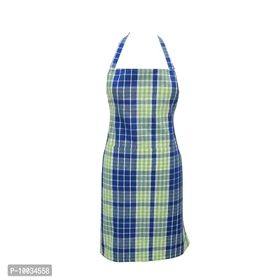 Oasis 100% Cotton Woven Big Checkerd Kitchen Aprons(Pack of 1)(Size:80*65 CM)-thumb4