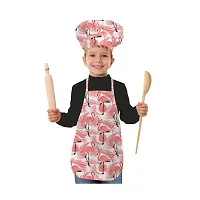 Trendy Printed Unisex Kids Apron And Chef Cap - Pack of  1-thumb1