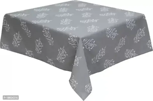 Oasis Printed 6 Seater Table Cover (Grey, Cotton)-thumb2