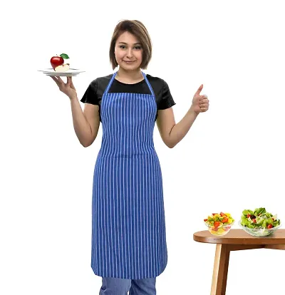 Oasis 100% Cotton Striped Kitchen Aprons-80cm*65cm (Pack of 1)