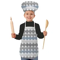 Oasis Home Collection Cotton Printed Pack of 1 Unisex Kids Apron & Chef Cap - Apron 1 + Chef Cap 1-thumb1