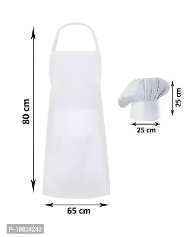 Oasis Home Collection Cotton splendiferous Apron with Chef Cap ( Apron 1 + Chef Cap 1 ) - Pack of 1-thumb2