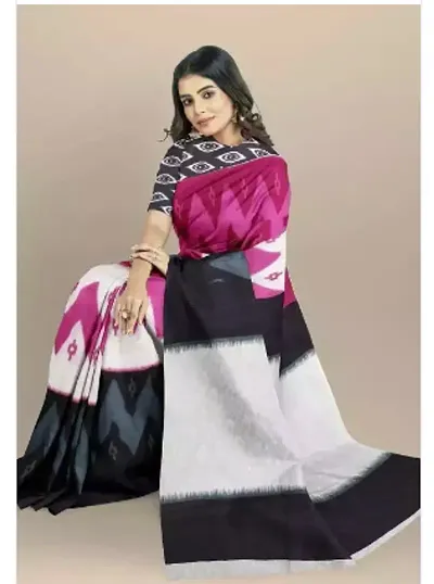 Alluring Cotton Printed Sarees With Blouse Piece