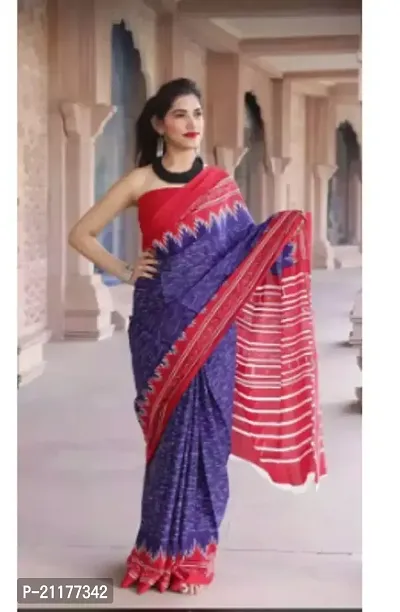 Fancy Cotton Saree Without Blouse Piece for Women-thumb0