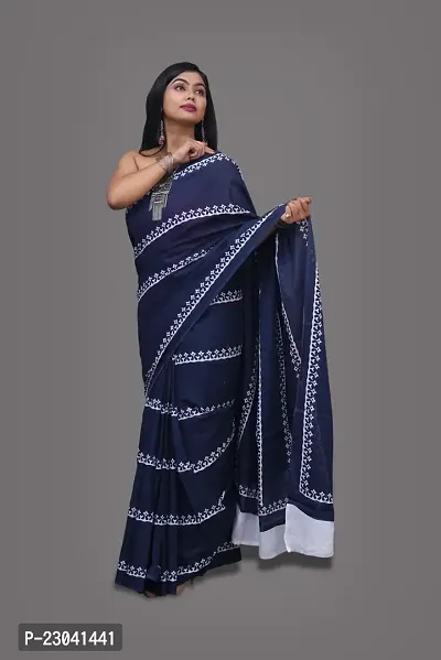 Latest Pure Cotton MULMUL Saree-thumb2