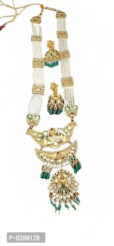 Stylish Fancy Brass Jewellery Set For Women-thumb2