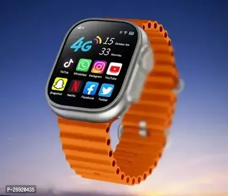 T800 ultra smart watch with wireless charging Smartwatch orange