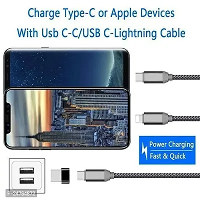 GO SHOPS Mini USB C Female to USB Male Adapter Type C to A Charger Cable Adapter Compatible with All Type C Device-thumb5