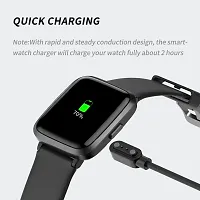 GO SHOPS USB Fast Charger Magnetic Charging Cable Adapter for Fire-Boltt Ring SpO2 Smartwatch (BS_W005)-Black-thumb1