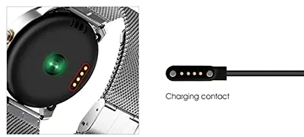 GO SHOPS Smartwatch Charger Magnetic, USB Charging Cable 4 Pin, Watch Charger, 4Mm Adapter Length 45 Cm For Smart Watch (Charge Only)(Multicolor)-thumb1