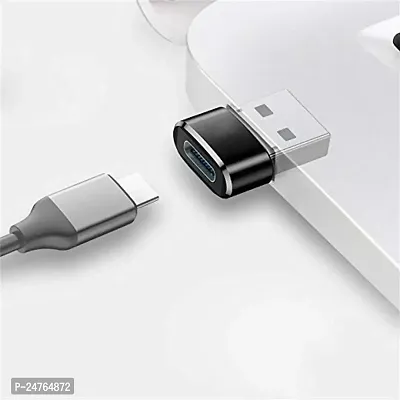 GO SHOPS Mini USB C Female to USB Male Adapter Type C to A Charger Cable Adapter Compatible with All Type C Device-thumb2