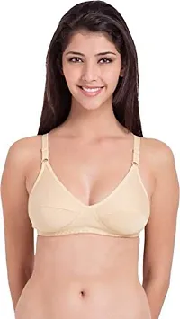 Yatika Fashion is My Style Cotton Bra Non-Padded Non-Wired Bra for Women Combo Pack Girls Everyday Bra, (32, Skin)(Set of 3)-thumb1