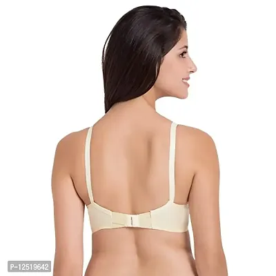 Yatika Fashion Non Padded Non Wired Full Cup Cotten Bra for Women Daily Use (30, Skin)-thumb3