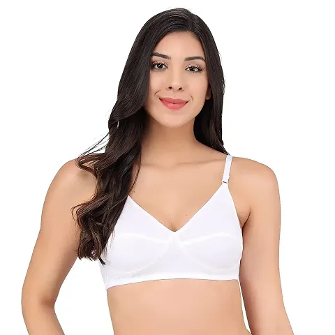 Stylish Blend Solid Bras For Women